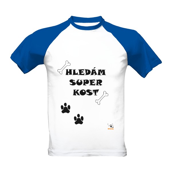 Hledám super kost - Pánské triko Baseball