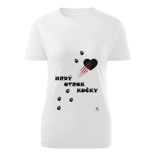 Hrdý otrok kočky - Dámské tričko Basic