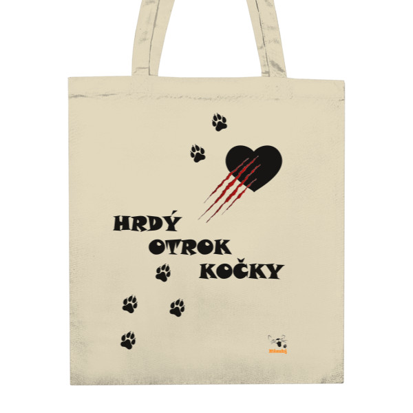 Hrdý otrok kočky -Nákupní bavlněná taška