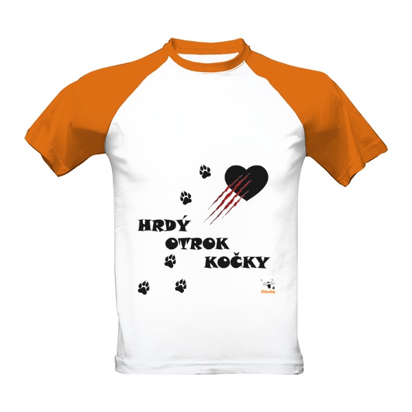 Hrdý otrok kočky - Pánské triko Baseball