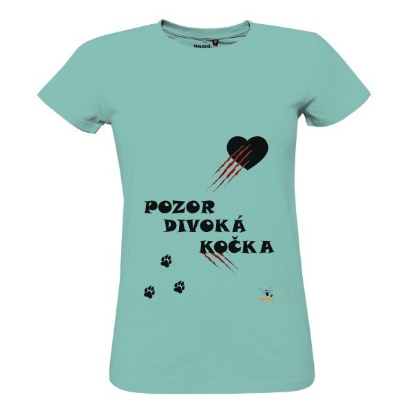Pozor divoká kočka -   Dámské triko Elegance