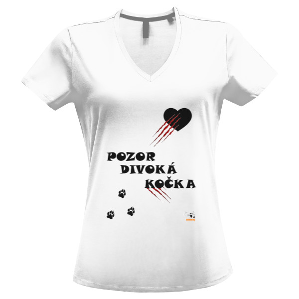 Pozor divoká kočka -  Dámské triko Megan