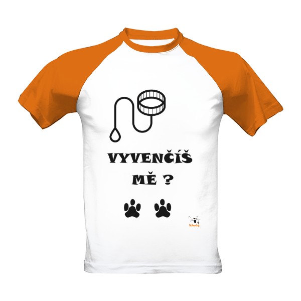 Vyvenčíš mě?-Pánské triko Baseball